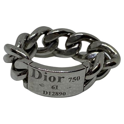 dior gourmette ring|Christian Dior 18K Gourmette Link Ring .